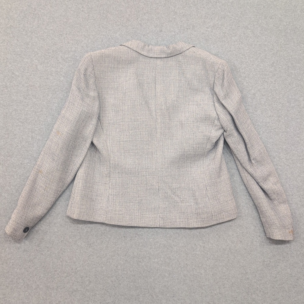Casual Corner Women's Gray Textured Blazer Jacket Size 4 - Picture 4 of 7
